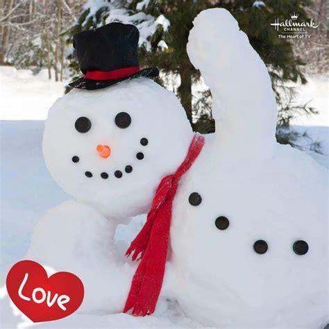 Snowman Love ️ Snowman Snow Sculptures Christmas