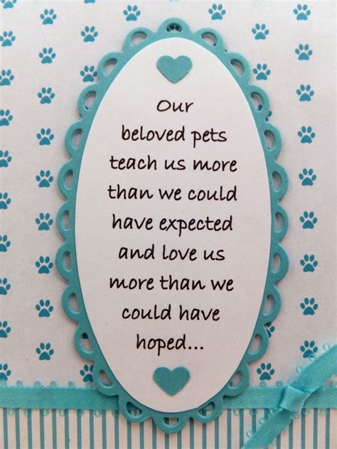 Buy veterinary sympathy cards and pet sympathy cards for animal clinics at sole source, your one source for personalized veterinary greetings and postcards. Paper Panacea: Sympathy card for loss of a pet...