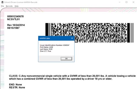 Extract Drivers License Aamva Barcode Windows C Dll Leadtools Sdk