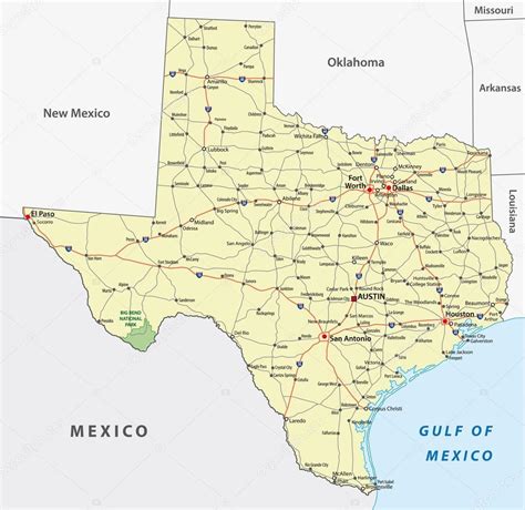 Texas Road Map — Stock Vector © Lesniewski 51835567