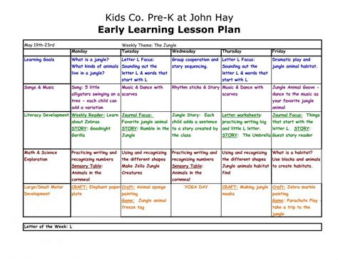 Check out this huge list of free, full, and online homeschool curriculum! 008 Homeschool Preschool Lesson Plan Template Free ...