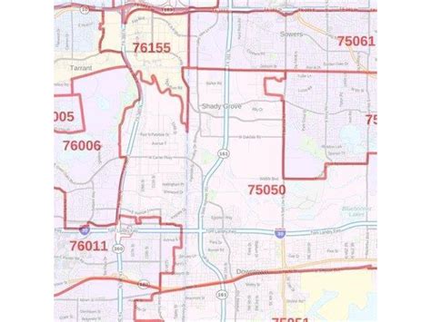 Fort Worth Zip Code Map Pdf Map Of World