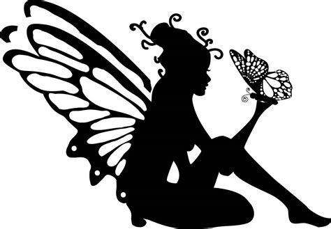 Fairy With Butterfly Svg Cut File Etsy