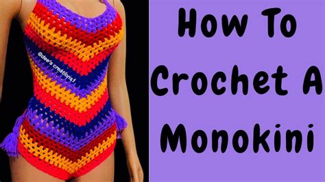 how to crochet a monokini crochet one piece bathing suit beginner friendly artofit