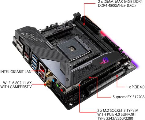 Asus Rog Strix X570 I Gaming Wi Fi Itx Motherboard At Mighty Ape Nz