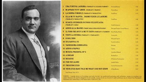 Enrico Caruso The Greatest Recordings Of Italys Greatest Tenor Youtube