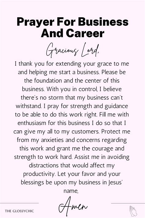 20 Work And Business Prayer Points For Success The Glossychic