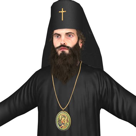 Priest Orthodox V2 3d Model 99 Max Fbx Free3d