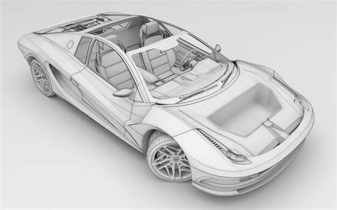 3d Model Collection Two Concepts Car Vr Ar Low Poly Cgtrader