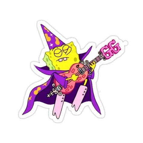 Spongebob Goofy Goober Rock Sticker By Regina Donato In 2021 Cute