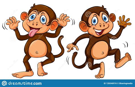Cartoon Monkeys Covering Eyes Ears And Mouth 42802587