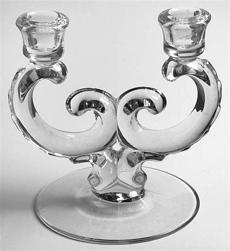 Fostoria Glass Century Crystal Accessory Pieces Candle Holders