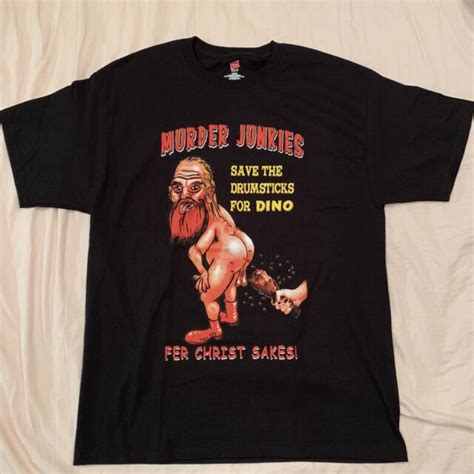 The Murder Junkies T Shirt Dino Sex Gg Allin Punk Rock New Large
