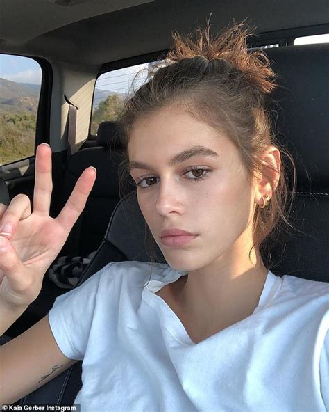 Cindy Crawfords Model Daughter Kaia Gerber 17 Shows Off A Third