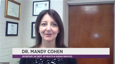Ncdhhs Secretary Dr Mandy Cohen On Vaccine Distribution