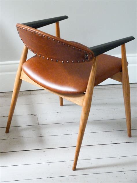 1960s Vintage Leather Desk Chair Office Chair Ormston Saint