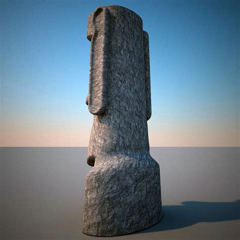 3d Moai Statue