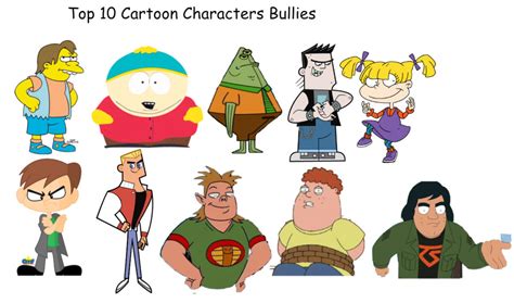 top 10 cartoon characters bullies by briancabillan on deviantart