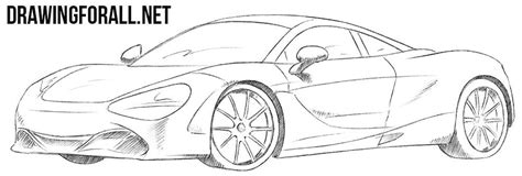 Speeds up to 22 mph. Mclaren 720s coloring page in 2020 | Car drawings