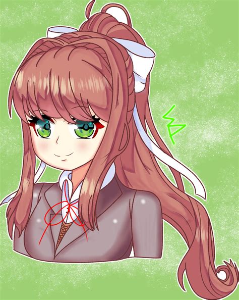 Monika But Shes Kinda Glitchy 💚💚💚 By Loskaslush On Twitter Rddlc