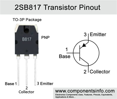 2SB817 Transistor Pinout Equivalent Features Applications And More