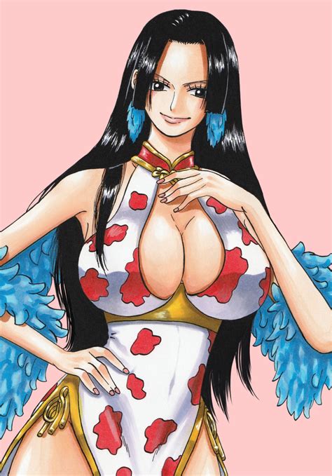 Boa Hancock One Piece Highres 1girl Breasts Cleavage Dress Huge