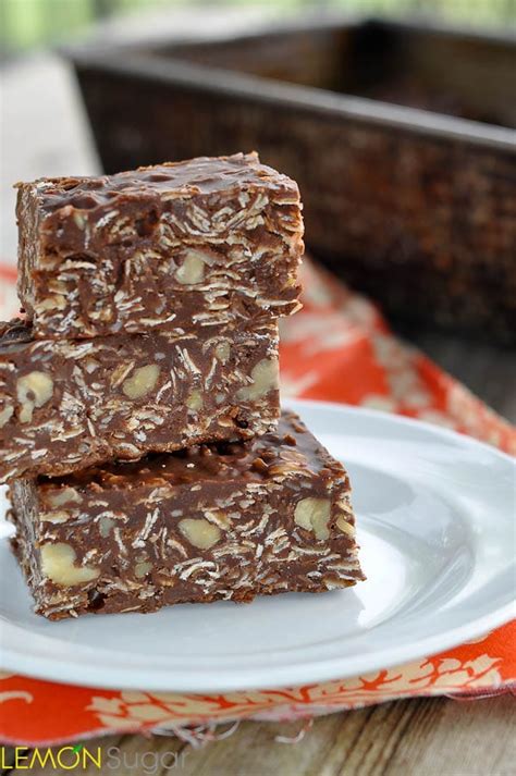It's a great breakfast, midday snack or a healthy dessert that will help you stop craving junk food and. Healthy(er) Chocolate Oatmeal No-Bake Bars - Lemon Sugar