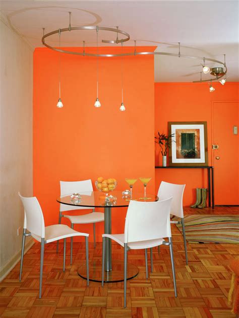 Luxury Bedroom Ideas Modern Dining Room In Orange Color