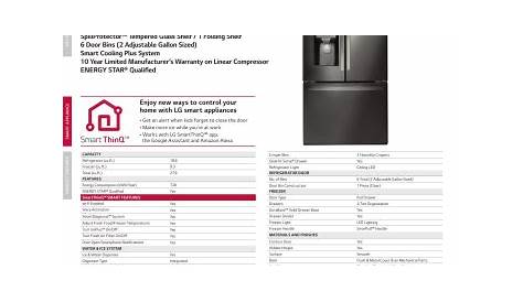 LG LFXS28968S Refrigerator Specification | Manualzz