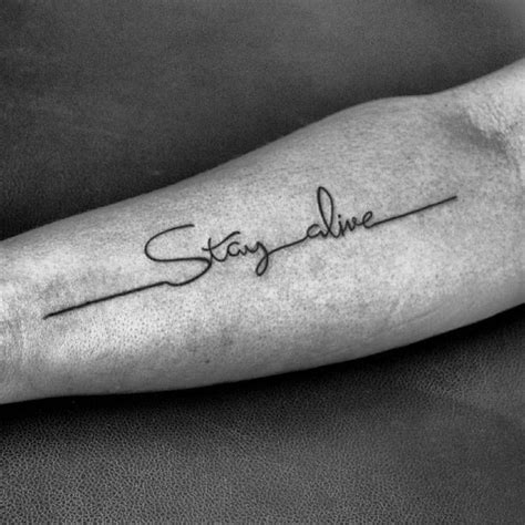 Stay Alive Tattoo Alive Tattoo Tattoo Fonts Infinity Tattoo