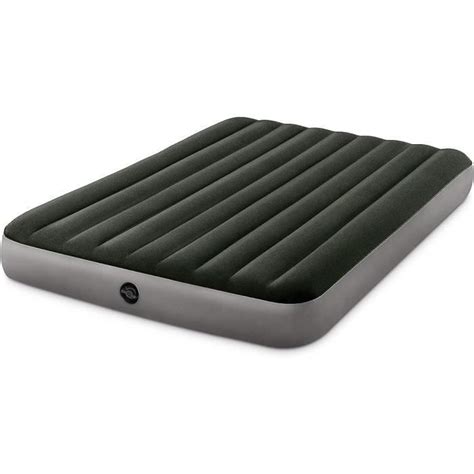 INTEX Matelas Prestige Downy 2 Places Large Avec Gonfleur Inclus Fiber