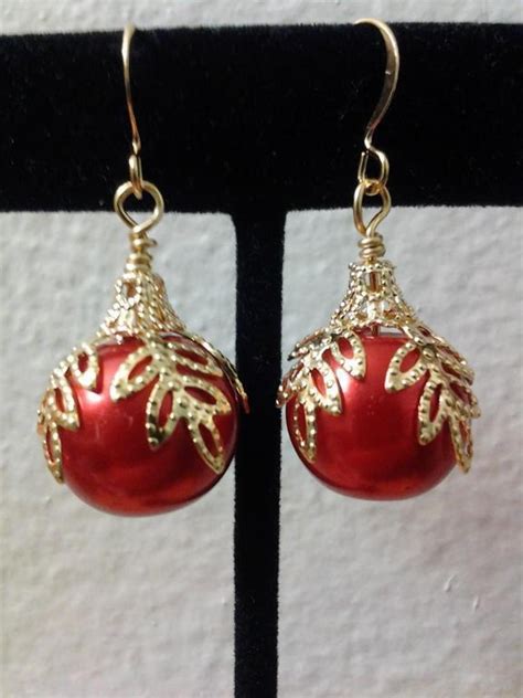Christmas Ornament Earrings Christmas Jewelry Jewelry Projects