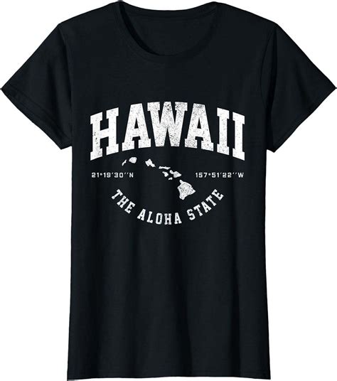 Hawaiian Island Adventures Await: Get Your Coordinates T-Shirt with