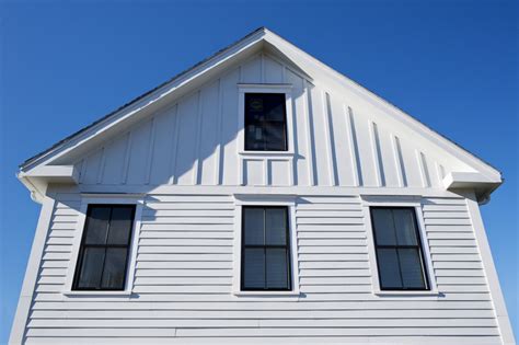 James Hardie Lap Siding In Arctic White With Their Board And Batten