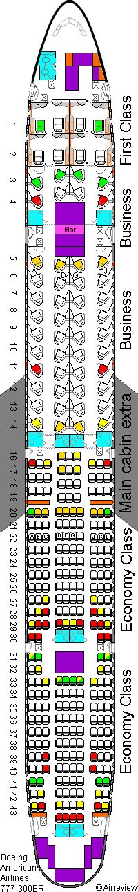 American Airlines 777 Seat Plan American Airlines Boeing 777 300