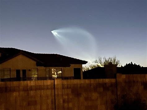 What Was In The Sky Last Night California Rocket Launch Seen In