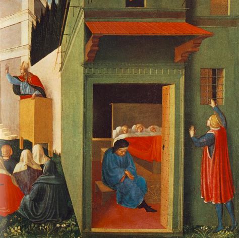 The Story Of St Nicholas Giving Dowry To Three Poor Girls By Angelico Fra