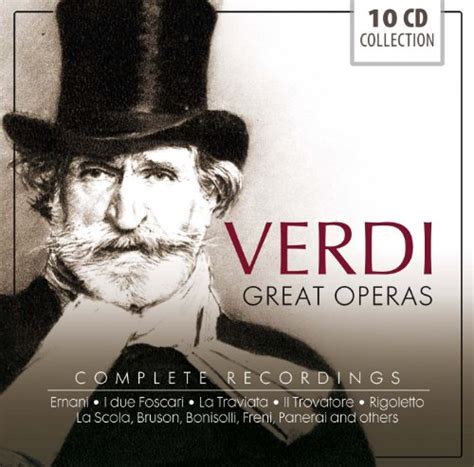 Giuseppe Verdi Great Operas Complete Recordings De Giuliano Carella