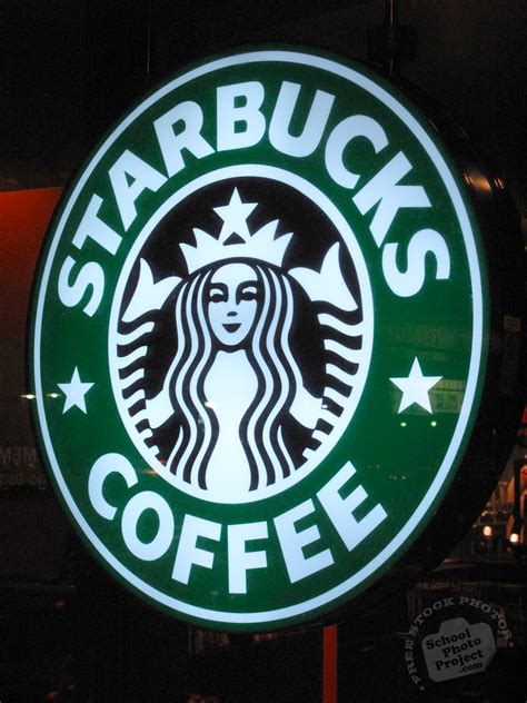 Free Starbucks Coffee Logo Starbucks Emblem Seal Popular Companys