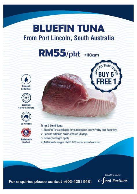 Latest News Bluefin Tuna Buy 5 Free 1 C Food Portions Sdn Bhd
