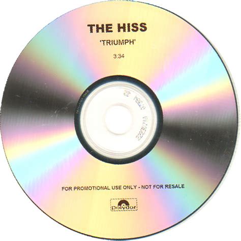 The Hiss Triumph Uk Promo Cd R Acetate 237363