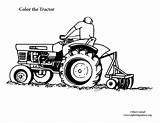 Tractor Coloring sketch template