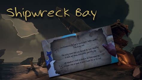 Look for trouble on the waters. Sea of Thieves riddle - Shipwreck Bay - YouTube