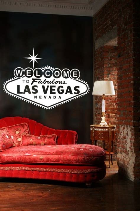 Welcome Sign Las Vegas Sign Vegas Wall Decal Typography Etsy New