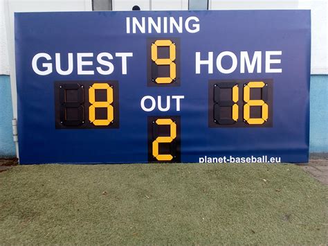 Manual Baseball Scoreboard