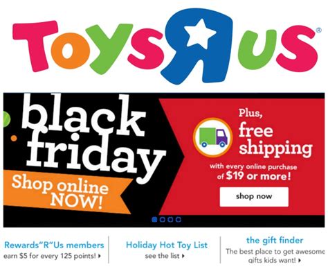 Toys R Us Black Friday Is Now Live