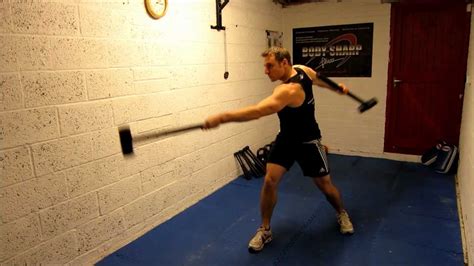 double gym hammer macebell exercises youtube