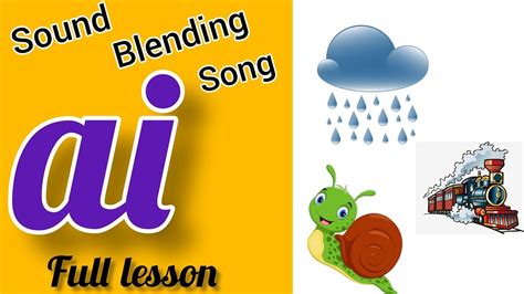Jolly Phonics Ai Sound Blending Words And Vocabulary Ai Digraph