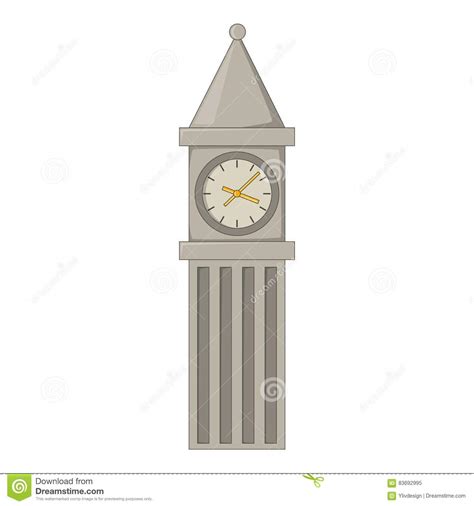 Big Ben In London Icon Cartoon Style Stock Vector Illustration Of