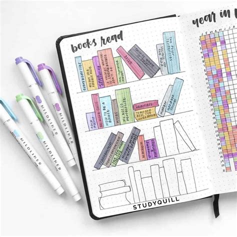 23 Creative Book And Reading Trackers For Your Bullet Journal My